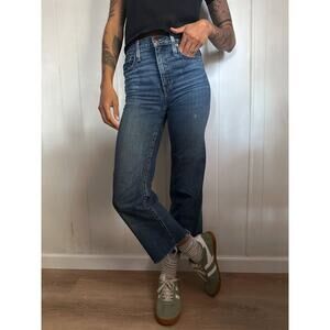 Madewell Slim Wide Leg Cropped Jeans